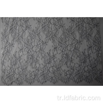 Naylon Polyester İplik boyalı Panel Dantel Kumaş